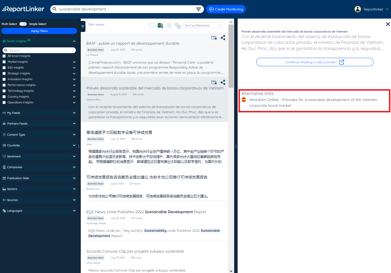 Alternative Links in the deduplication process