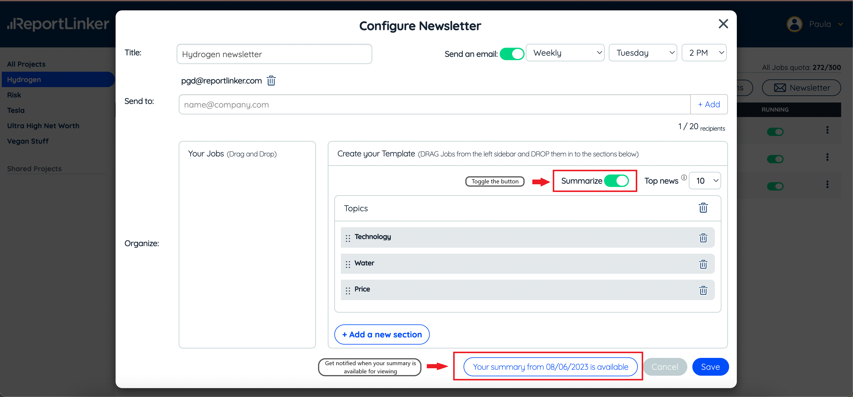 Newsletters - Summarised Newsletter